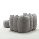 Soft Chenille Bean Bag Chair With High Resilient Foam