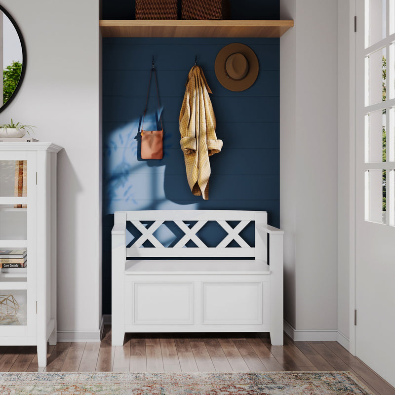 Amherst - Small Transitional Entryway Storage Bench