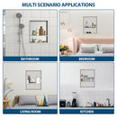 Modern Stainless Steel Shower Niche Double Shelf For Bathroom