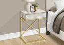 Accent Side Table, Storage Drawer, Spacious Tabletop, Contemporary & Modern