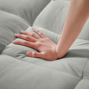 Convertible Velvet 3 In 1 Sofa Bed With Adjustable Sleeper Chair And Multi Pockets