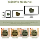 360° Modern Swivel Accent Chair Round Armchair, Thick Padded Single Lounge Sofa Upholstered Comfy