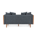 Retro Modern Loveseat With Button Tufted Upholstery