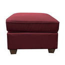 Cleavon II - Reversible Sectional Sofa & Ottoman With 2 Pillows - Red Linen