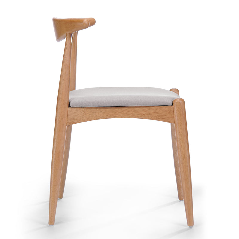 Candescent - Dining Chair With Curved Back And Wood Frame (Set of 2)