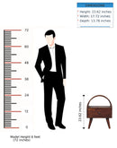 Dome Bedside Table - Brown