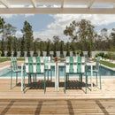 4 Piece Set Of Modern Color Block Designed Single Chairs