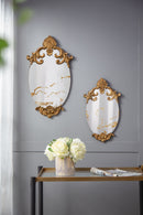 Decorative Oval Wall Mirror, Accent Mirror For Living Room, Entryway, Bedroom