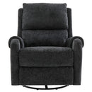 Manual Recliner Massage Chair With Swivel Rocker, 8 Massage Modes, Side Storage Pocket