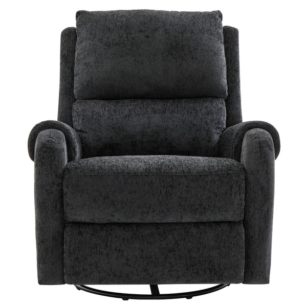 Manual Recliner Massage Chair With Swivel Rocker, 8 Massage Modes, Side Storage Pocket