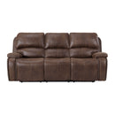 Atlantis - Power Motion Sofa With Power Motion Head Recliner - Heritage Brown