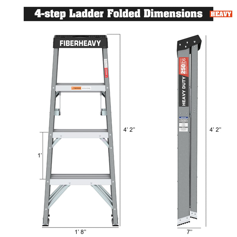 High Quality Fibreglass Step Ladder