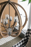Chandelier, Hanging Light Fixture With Adjustable Chain For Kitchen, Bulb Not Included