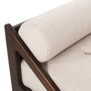 Chic Contemporary Chaise Lounge With Button Tufting And Bentwood Structure