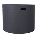 Round Iron Fire Pit With 40,000 Btu