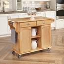 General Line - Kitchen Cart - Wood - Light Brown - 35"