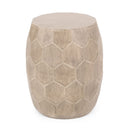 Outdoor Lightweight Concrete Side Table - Natural