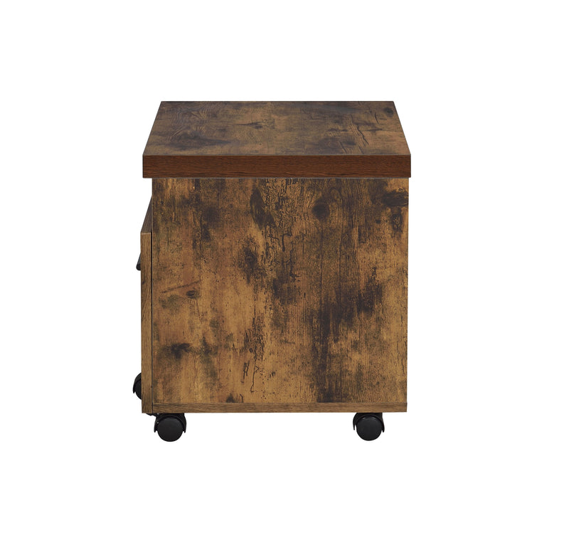 Bob - File Cabinet - Weathered Oak / Black