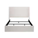 Caron - Upholstered Wingback Bed With High Headboard