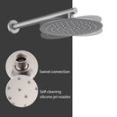 Wall Mounted Shower Set With High Pressure 10" Rain Shower Head And 5 Function Handheld Shower Head