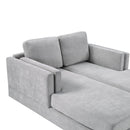 Modern Chaise Lounge With Dual Layer Armrests