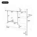 Bathroom Vanity With Sink, Soft Closing Doors & Drawers, Metal Handles