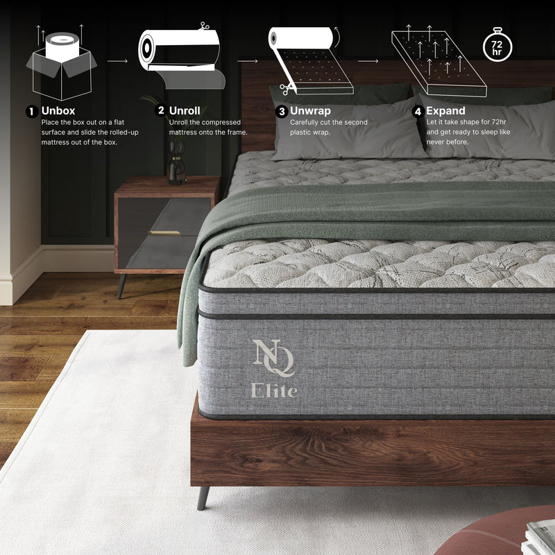 Elite Series Machka - 12" Cooling Gel Memory Foam Hybrid Mattress