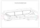 Charlie - Upholstered Deep Seater Sectional Sofa