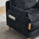 Mid Century Modern Foldable Sofa Bed, 3 In 1 Convertible Sleeper With 3 Pillows