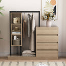 Wardrobe With 4 Drawers And 3 Shelves