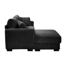 2 Seater L Shaped Chaise Sofa With Reversible Cushion, USB - C Charging Port, Storage Pocket, Convertible Left / Right Design