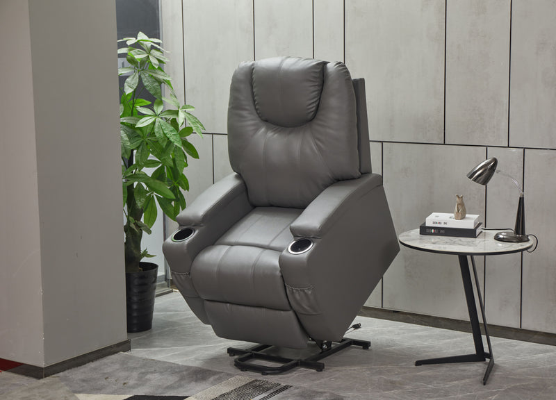 Modern Recliner Chair With Cup Holders, Remote Control