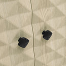 Modern 2 Door 3 Drawer Storage Cabinet, Buffet Cabinet With 2 Embossed Door For Living Room, Kitchen, Entryway - Natural