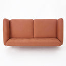 Modern Loveseat Sofa With Button Tufted Backrest