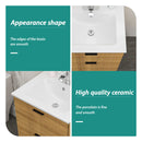 Modern Rectangular Vanity Top With Overflow For Bathroom