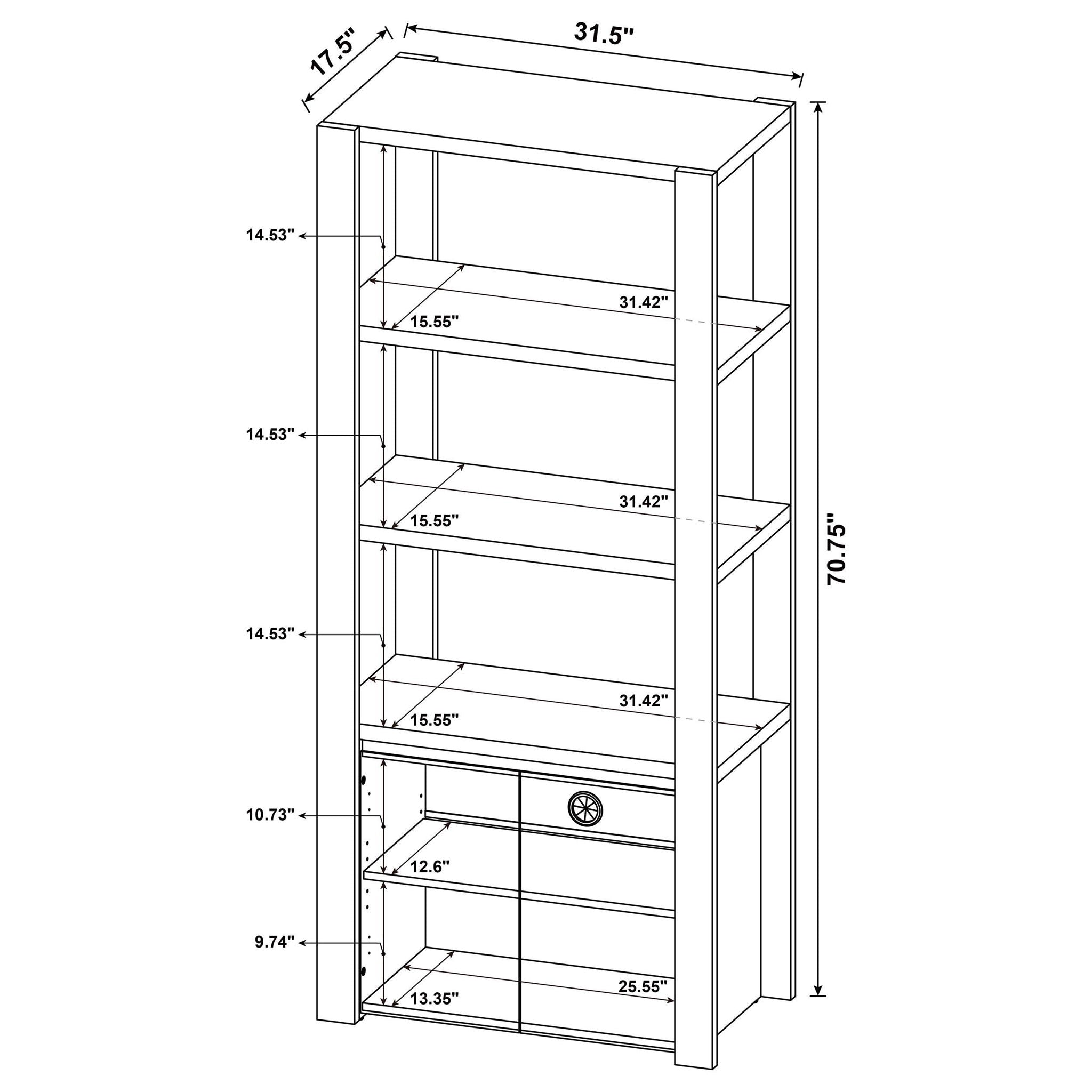 Laurelton 3-piece Entertainment Center TV Stand Light Oak