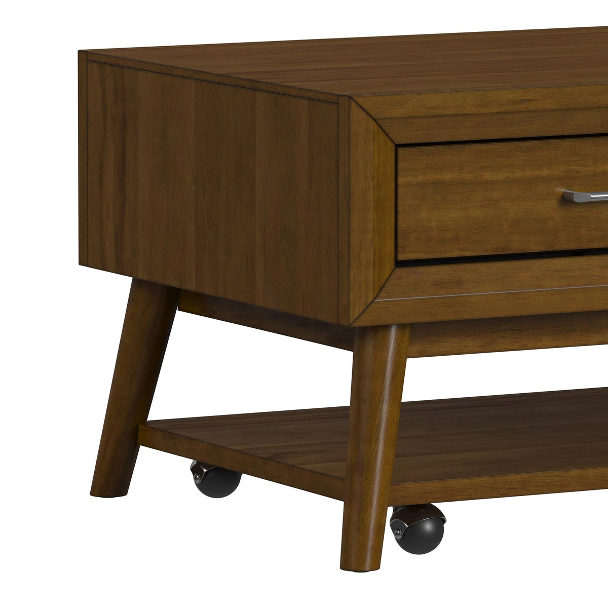 Santa Barbara 3 Piece Occasional Table Set (Coffee Table & Two End Tables) in Walnut by Elements International, view 2