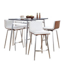 Marcel Mason - 5 Piece Swivel Contemporary Counter Height Dining Set