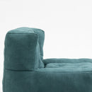 Modern Indoor Fluffy Bean Bag Chair With Memory Foam And Ottoman, Super Soft