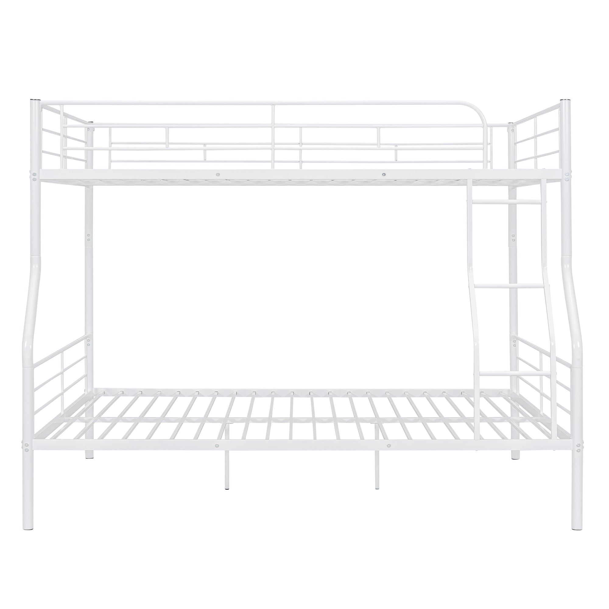 Full XL Over Queen Metal Bunk Bed, White - Atlantic Fine Furniture Melbourne FL
