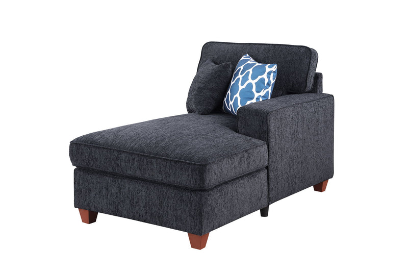 Sarah - Upholstered Sectional With Ottoman