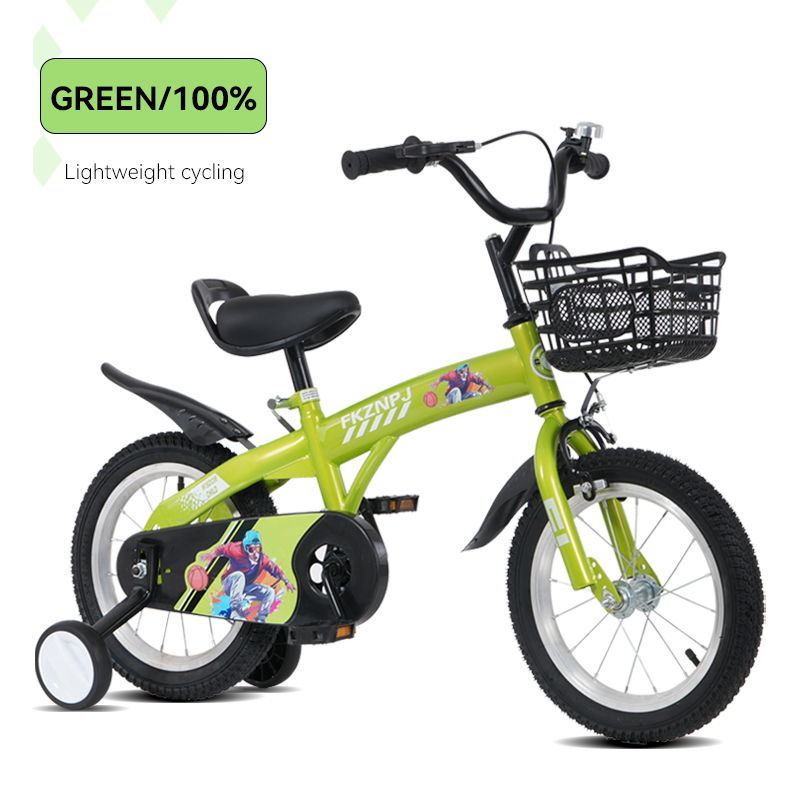 Fkznpj - 16" Sporty Kids Bike With Training Wheels And Stand Adjustable Saddle Suitable For Boys And Girls Aged 4 - 8 Years Tall Height 41 - 46" Available In A Variety Of Colors