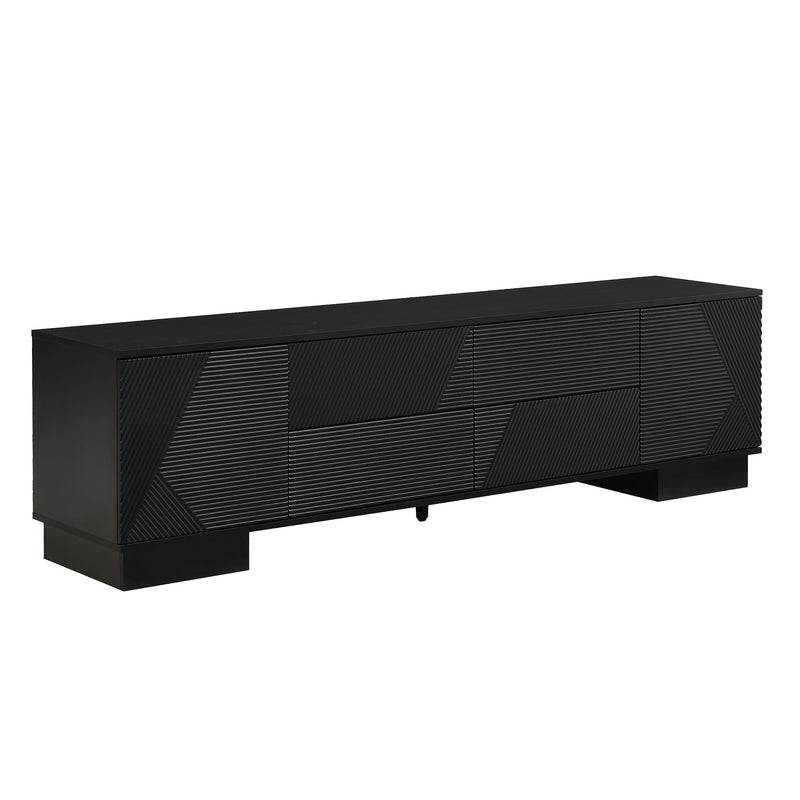 Modern TV Stand With Storage Cabinets, 4 Drawers