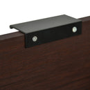 Modern Industrial Tall End Table With Drawer And Shelf - Walnut