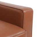 Contemporary Club Chair With Button Tufting And Birch Wood Legs