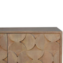 Hourglass Carved Cabinet - Marble