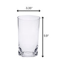 Halo - Leading Ware Oval Tritan Glasses (Set of 4) Hi Ball 15Oz Plastic Bpa Free - Clear