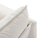 Modern Chenille Oversized Deep Seat Luxury 2 Piece Sofa Set With 4 Pillows