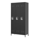 Storage Locker Cabinet With Locks For Employees, Home Gym Office School Garage - Black