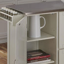 Blanche - Kitchen Cart - Steel Top